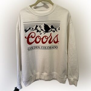 Coors White Crewneck Sweater